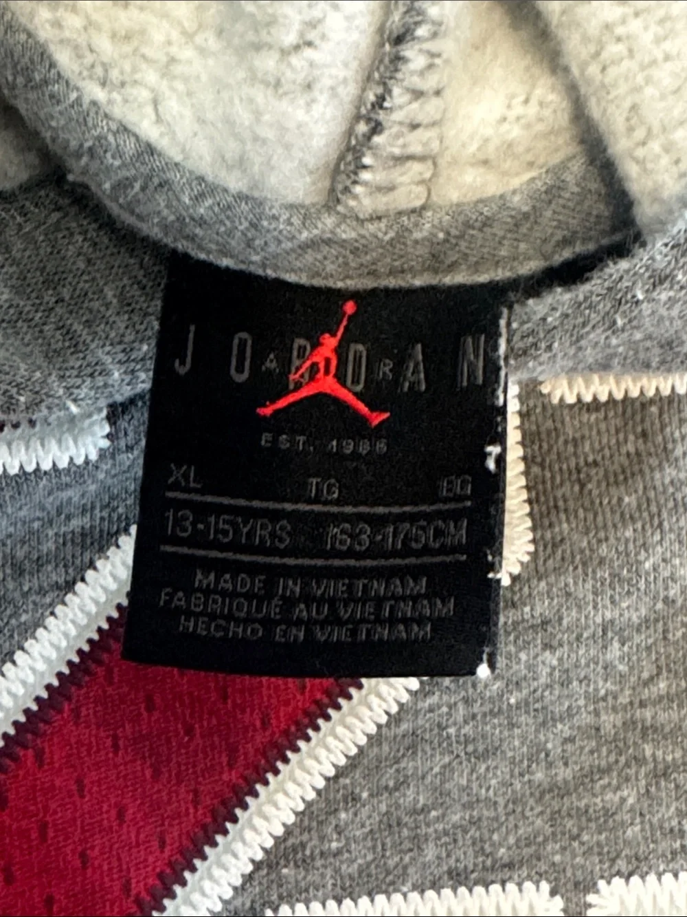 Jordan‎ gray hoodie youth XL 13-15